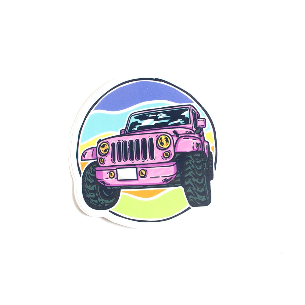 Stickers Northwest, Stickers, Art & School, 3", 548398, Jeep